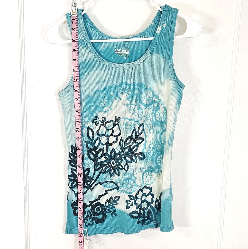 Tie-Dye Floral Tank Top - Picture 4 of 11